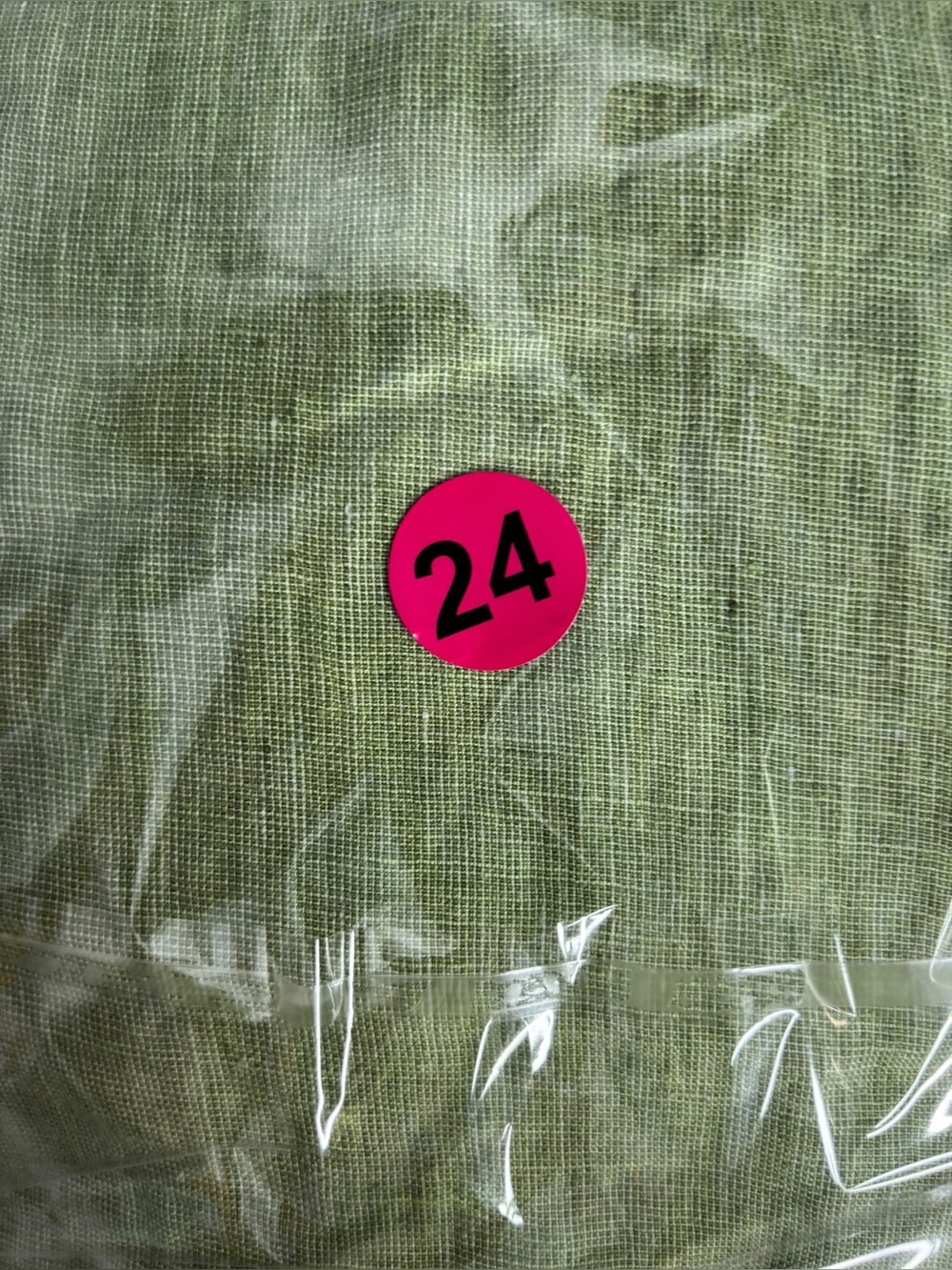 Flax Linen Green Sleeveless Tank Top Tunic Size Large Lagenlook Minimalist - Picture 10 of 10